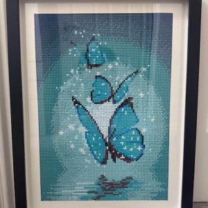 Blue Butterfly Diamond Painting- 3D effect, 30cmX40cm
